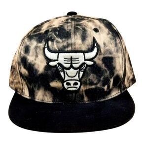 Mitchell and Ness NBA Chicago Bulls Snapback Cap/Hat Camo/Black Ball Cap